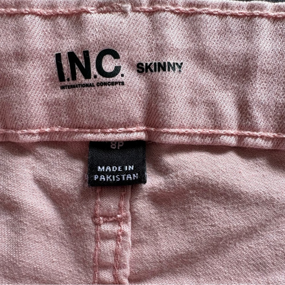 INC International Concepts Dusty Pink Skinny Jeans - Picture 4 of 7